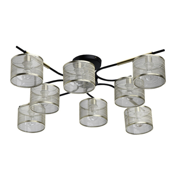 Ebern Designs Abgesetzte Deckenleuchte 8-flammig Cloey 89 cm